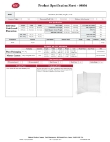 Tablecraft Table Tent Specsheet