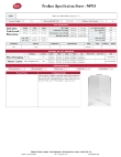 Tablecraft Table Tent Specsheet