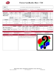 Tablecraft P260 Specsheet