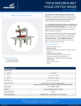 Sealersales CS-5050B Carton Sealer Spec Sheet Sealersales CS-5050B Carton Sealer Spec Sheet