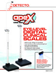 Specsheet for Cardinal Detecto APEX Eye-Level Digital Clinical Scale