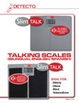Specsheet for Cardinal Detecto SlimTalk Digital Scale
