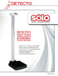 Specsheet for Cardinal Detecto Solo Digital Scales Specsheet for Cardinal Detecto Solo Digital Scales
