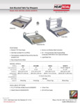 Specsheet for Heat Seal Axle Mounted Table Top Wrappers