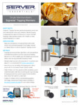 Specsheet for Server FSPW-SS Condiment Warmer