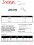 Spring USA Fully Enclosed Sneeze Guard Spec Sheet Spring USA Fully Enclosed Sneeze Guard Spec Sheet