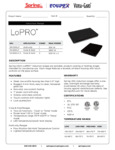 Spring USA LoPRO™ Slim-line spec sheet Spring USA LoPRO™ Slim-line spec sheet