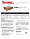 Spring USA SRC-651SS, 653SS, 653SSU Spec Sheet