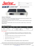 Spring USA SRS-2-181 Stainless Steel Double Induction Warmer with SmartStone® Top