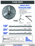 SS Cage Fan Spec Sheet