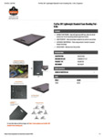 STANDARD FOAM KNEELING PAD - 0.5IN - BLACK SPEC SHEET