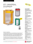 STI UNIVERSAL STOPPER 1300_1400 Spec Sheet STI UNIVERSAL STOPPER 1300_1400 Spec Sheet