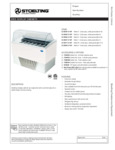 Stoelting Brio Display Cabinets Spec Sheet
