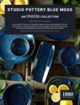 Oneida Studio Pottery Blue Moss Specsheet Oneida Studio Pottery Blue Moss Specsheet