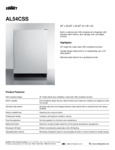 Summit AL54CSS Spec Sheet