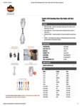 SWIVEL GLOVE CLIP HOLDER WITH DUAL CLIPS - SPEC SHEET