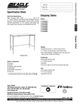 Eagle Group Open Base Chopping Table