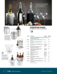TableCraft Assorted Wine Coolers Spec Sheet