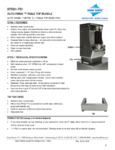 OMNI-RINSE BTRS1-TB1 AUTO-RINSE™ BAR TOOL RINSE STATION W/ TABLE TOP BASE - STAINLESS STEEL