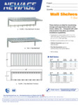 TBAR wall shelves spec