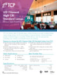 Tcp Dimmable LED Filament High CRI Standard Lamp SpecSheet