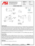ROBE HOOK - DOUBLE - SURFACE MOUNTED spec sheet ROBE HOOK - DOUBLE - SURFACE MOUNTED spec sheet