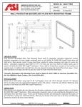 TRI-UMPH™ - CERAMIC BACKSPLASH AND FRAME - SURFACE MOUNT spec sheet TRI-UMPH™ - CERAMIC BACKSPLASH AND FRAME - SURFACE MOUNT spec sheet