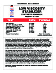 Lucas Oil Low Viscosity Stabilizer Specs