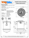 Thermaco Trapzilla TZ-600-6 SpecSheet Thermaco Trapzilla TZ-600-6 SpecSheet