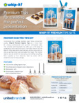 cream whip tips spec sheet