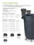 Toter Atlas Round Trash Cans
