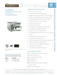 Traulsen TE Series Specs Traulsen TE Series Specs