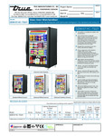 True GDM-07-HC-TSL01 Spec Sheet