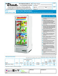 True GDM-12F-HC~TSL01 Spec Sheet
