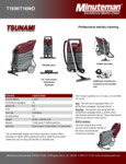 Minute Man Tsunami Sell Sheet T16WD, T16W Minute Man Tsunami Sell Sheet T16WD, T16W