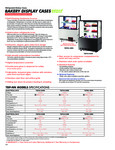Turbo Air Bakery Case Spec Sheet