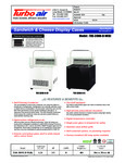 Turbo Air TOS-30NN-D-WB Specsheet