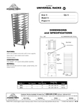 Universal Rack Spec Sheet