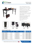 Valley Craft - Mobile Adjustable Height Work Tables