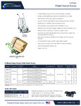 Valley Craft 4-Wheel Pallet Hand Trucks Spec Sheet