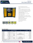 Valley Craft Bin & Shelf Storage Cabinet Spec Sheet