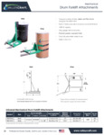 Valley Craft Forklift Single Drum Strap Attachment Spec Sheet