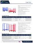 Valley Craft Low Profile Cage Carts Spec Sheet