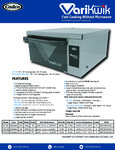 VariKwik Oven Fast Cooking without Microwave Specsheet