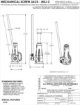Vestil MSJ-3 Spec Sheet