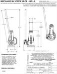 Vestil MSJ-5 Spec Sheet