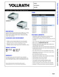 Vollrath gas griddle Specsheet