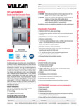 Vulcan F32434 VC44G Series Double Deck Gas Convection Ovens Specsheet