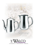 Walco Soprano Hollowware Specsheet