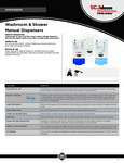 DISPENSER SHOWER HAIR/BODY spec sheet